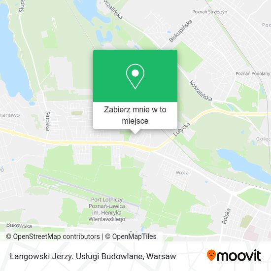 Mapa Łangowski Jerzy. Usługi Budowlane