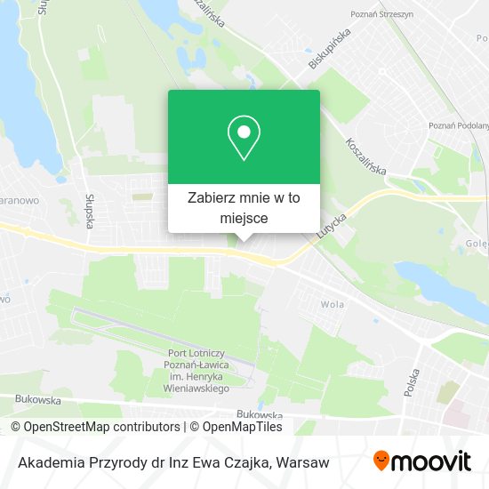 Mapa Akademia Przyrody dr Inz Ewa Czajka