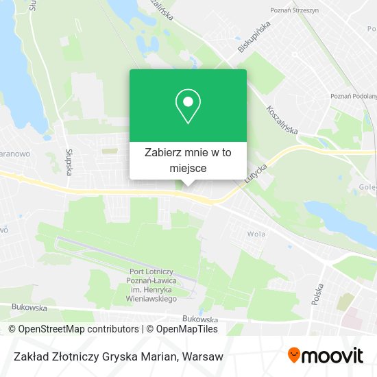 Mapa Zakład Złotniczy Gryska Marian