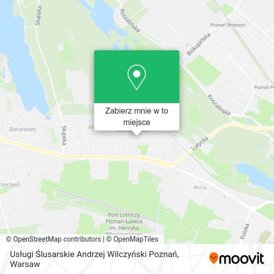 Mapa Usługi Ślusarskie Andrzej Wilczyński Poznań