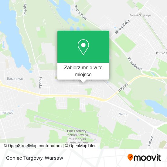 Mapa Goniec Targowy