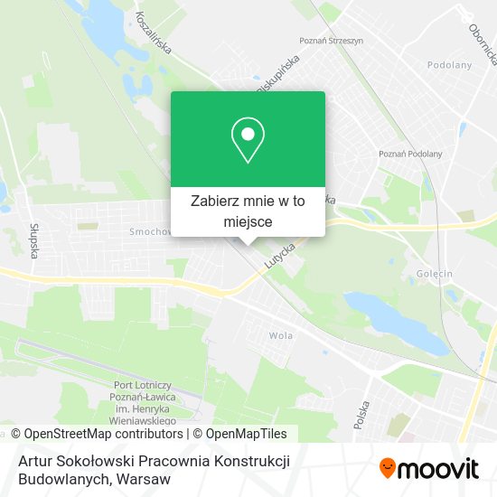 Mapa Artur Sokołowski Pracownia Konstrukcji Budowlanych