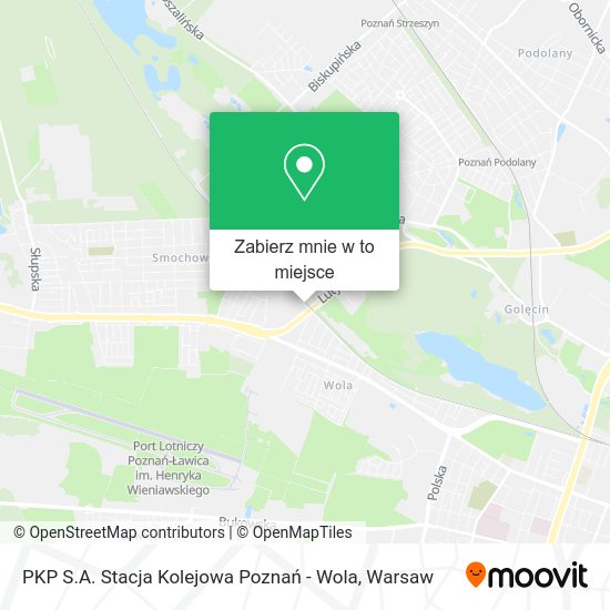 Mapa PKP S.A. Stacja Kolejowa Poznań - Wola