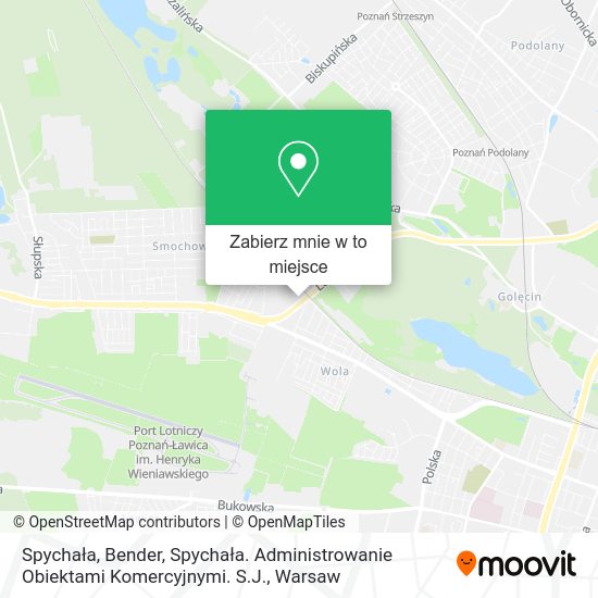 Mapa Spychała, Bender, Spychała. Administrowanie Obiektami Komercyjnymi. S.J.