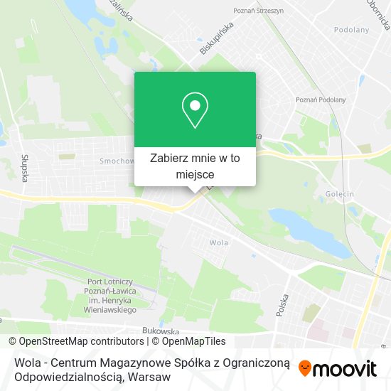 Mapa Wola - Centrum Magazynowe Spółka z Ograniczoną Odpowiedzialnością