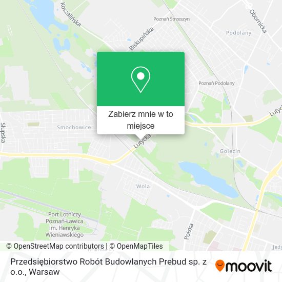 Mapa Przedsiębiorstwo Robót Budowlanych Prebud sp. z o.o.