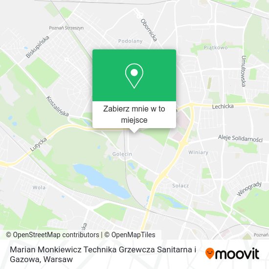 Mapa Marian Monkiewicz Technika Grzewcza Sanitarna i Gazowa