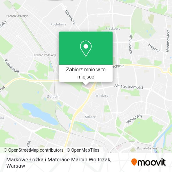 Mapa Markowe Łóżka i Materace Marcin Wojtczak