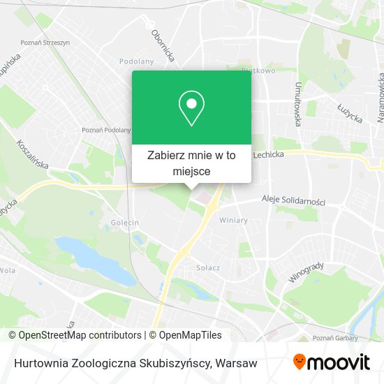 Mapa Hurtownia Zoologiczna Skubiszyńscy