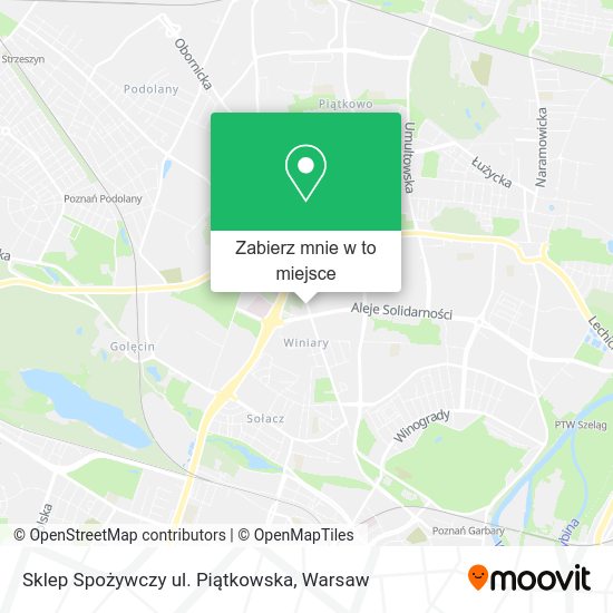 Mapa Sklep Spożywczy ul. Piątkowska