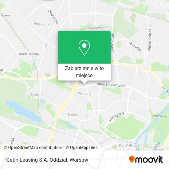 Mapa Getin Leasing S.A. Oddział