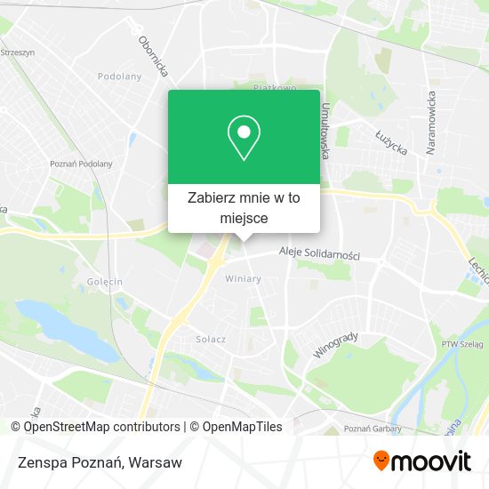 Mapa Zenspa Poznań