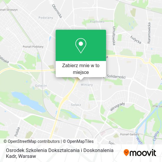 Mapa Osrodek Szkolenia Doksztalcania i Doskonalenia Kadr