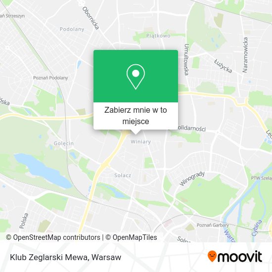 Mapa Klub Zeglarski Mewa