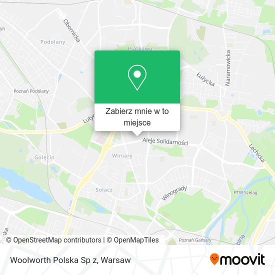 Mapa Woolworth Polska Sp z