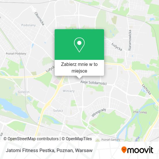 Mapa Jatomi Fitness Pestka, Poznan