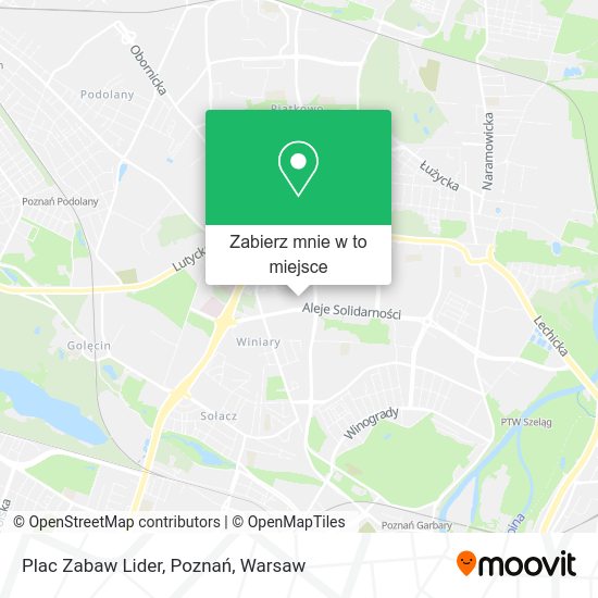 Mapa Plac Zabaw Lider, Poznań