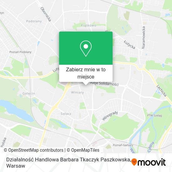 Mapa Działalność Handlowa Barbara Tkaczyk Paszkowska