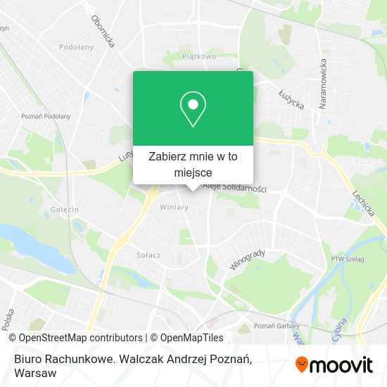 Mapa Biuro Rachunkowe. Walczak Andrzej Poznań