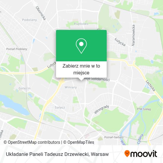 Mapa Układanie Paneli Tadeusz Drzewiecki