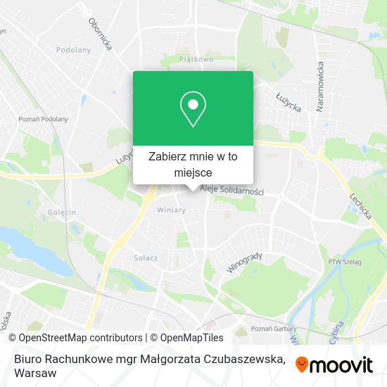 Mapa Biuro Rachunkowe mgr Małgorzata Czubaszewska