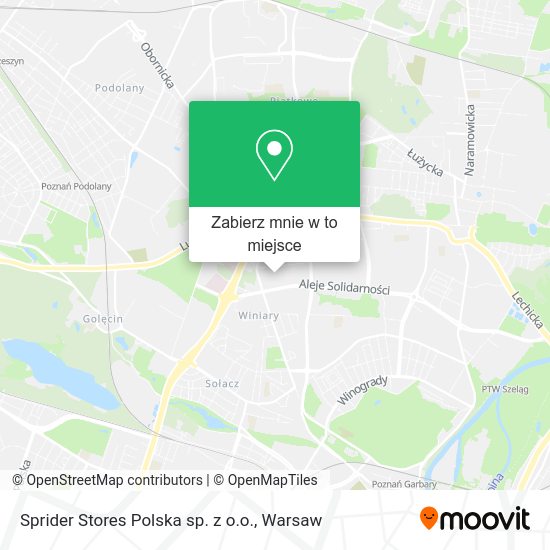 Mapa Sprider Stores Polska sp. z o.o.