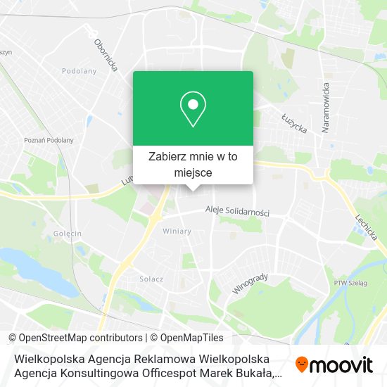 Mapa Wielkopolska Agencja Reklamowa Wielkopolska Agencja Konsultingowa Officespot Marek Bukała