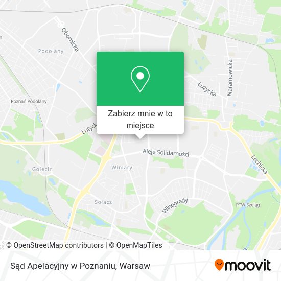 Mapa Sąd Apelacyjny w Poznaniu