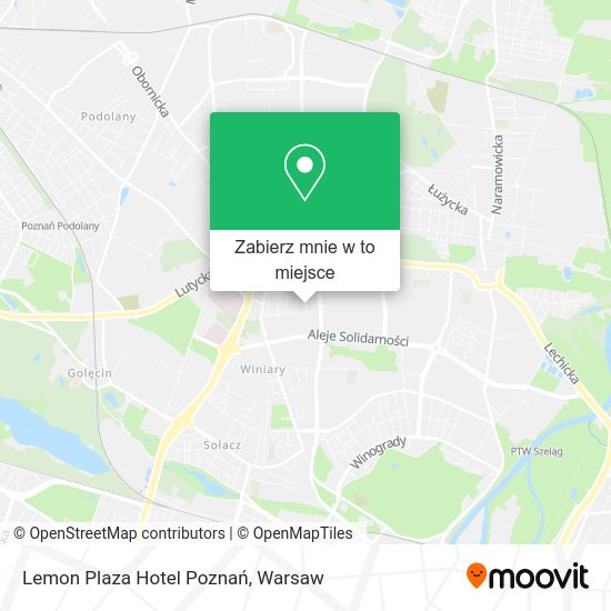 Mapa Lemon Plaza Hotel Poznań