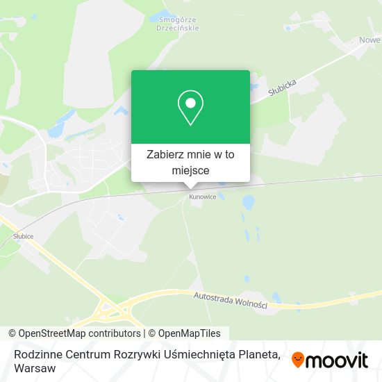 Mapa Rodzinne Centrum Rozrywki Uśmiechnięta Planeta