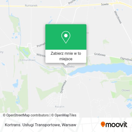 Mapa Kortrans. Usługi Transportowe