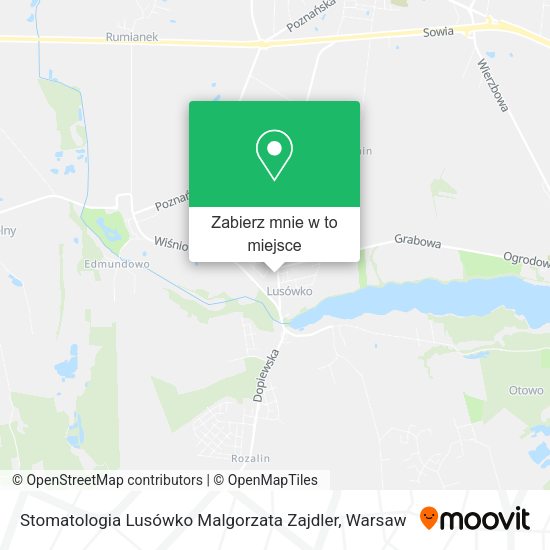 Mapa Stomatologia Lusówko Malgorzata Zajdler