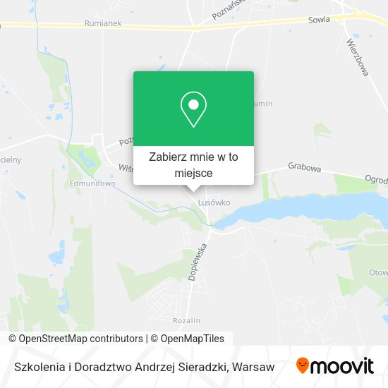 Mapa Szkolenia i Doradztwo Andrzej Sieradzki