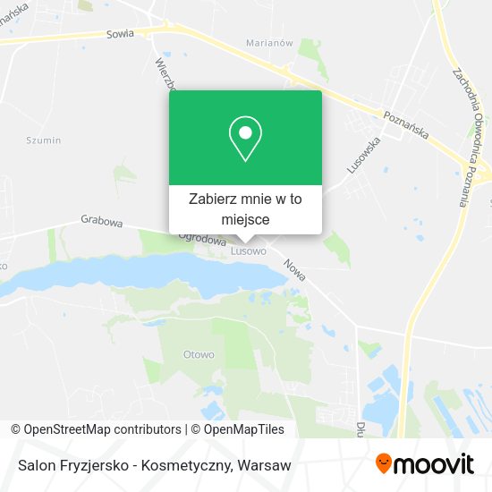 Mapa Salon Fryzjersko - Kosmetyczny