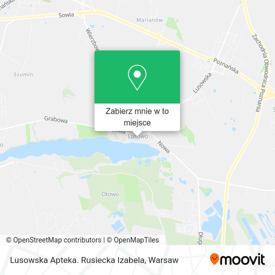 Mapa Lusowska Apteka. Rusiecka Izabela