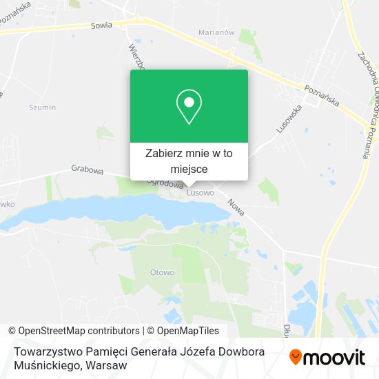 Mapa Towarzystwo Pamięci Generała Józefa Dowbora Muśnickiego