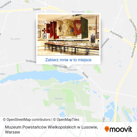 Mapa Muzeum Powstańców Wielkopolskich w Lusowie