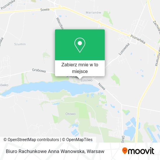 Mapa Biuro Rachunkowe Anna Wanowska