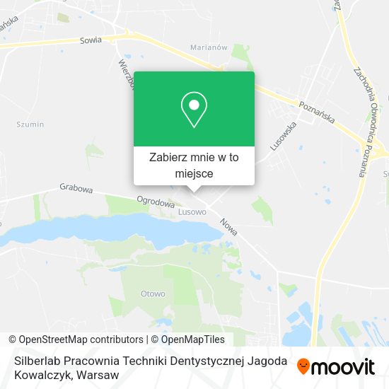 Mapa Silberlab Pracownia Techniki Dentystycznej Jagoda Kowalczyk