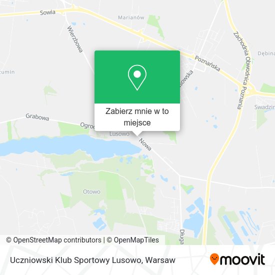 Mapa Uczniowski Klub Sportowy Lusowo