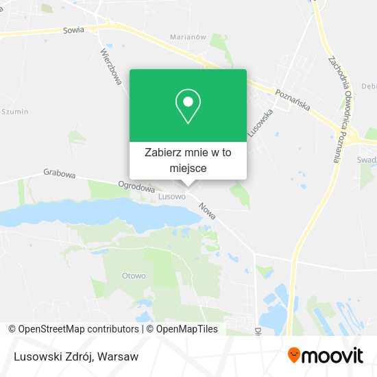 Mapa Lusowski Zdrój