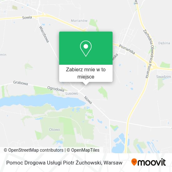 Mapa Pomoc Drogowa Usługi Piotr Żuchowski