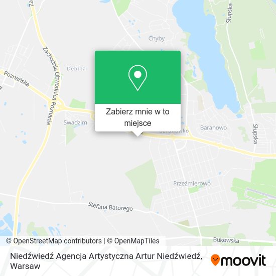 Mapa Niedźwiedź Agencja Artystyczna Artur Niedźwiedź