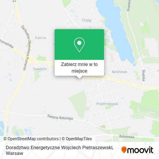 Mapa Doradztwo Energetyczne Wojciech Pietraszewski