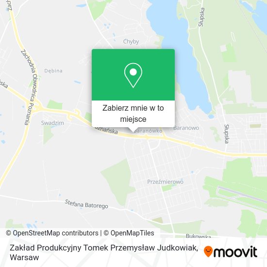 Mapa Zakład Produkcyjny Tomek Przemysław Judkowiak