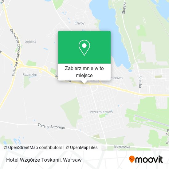 Mapa Hotel Wzgórze Toskanii