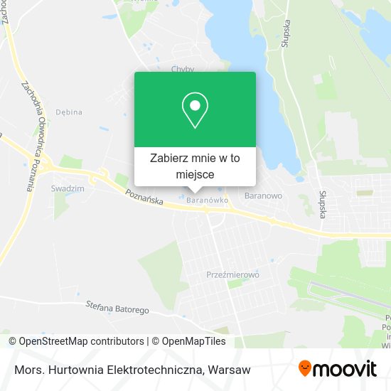 Mapa Mors. Hurtownia Elektrotechniczna