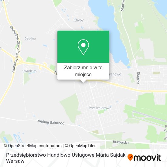 Mapa Przedsiębiorstwo Handlowo Usługowe Maria Sajdak