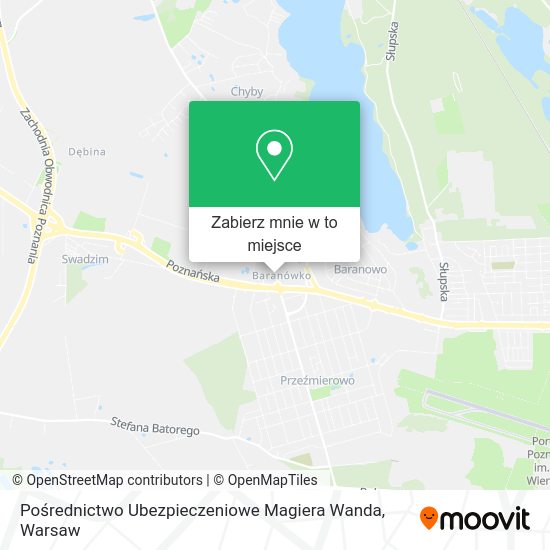 Mapa Pośrednictwo Ubezpieczeniowe Magiera Wanda