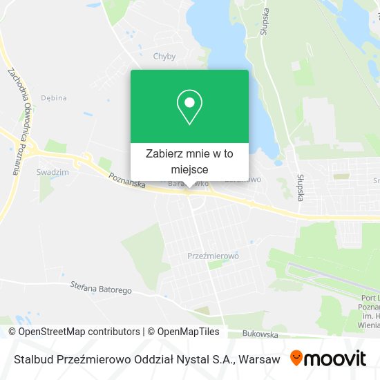 Mapa Stalbud Przeźmierowo Oddział Nystal S.A.